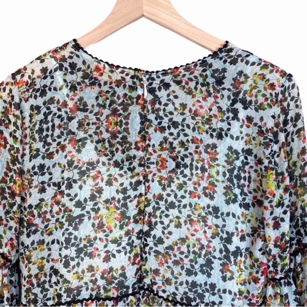 Anthropologie Bhanuni by Javoti Libra Floral Dress Size 4 - Picture 12 of 16
